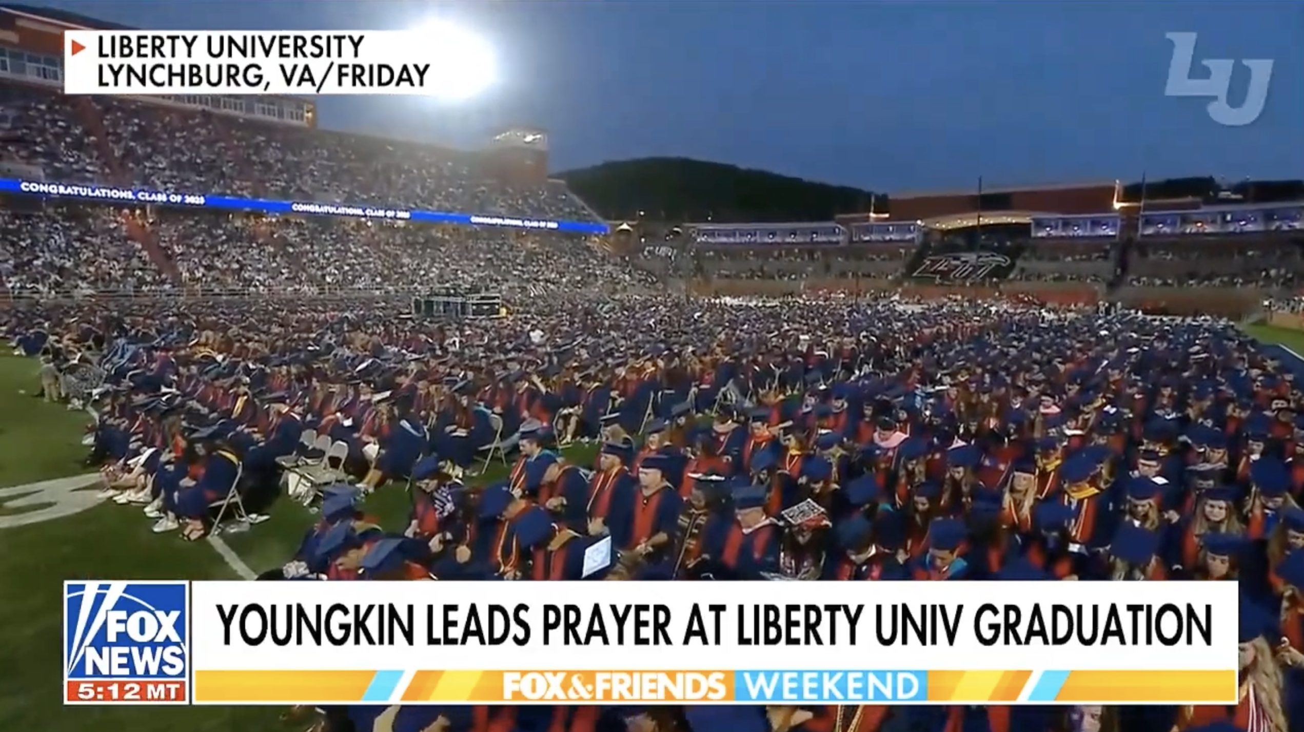Fox & Friends: Liberty University Honors its Largest Graduating Class